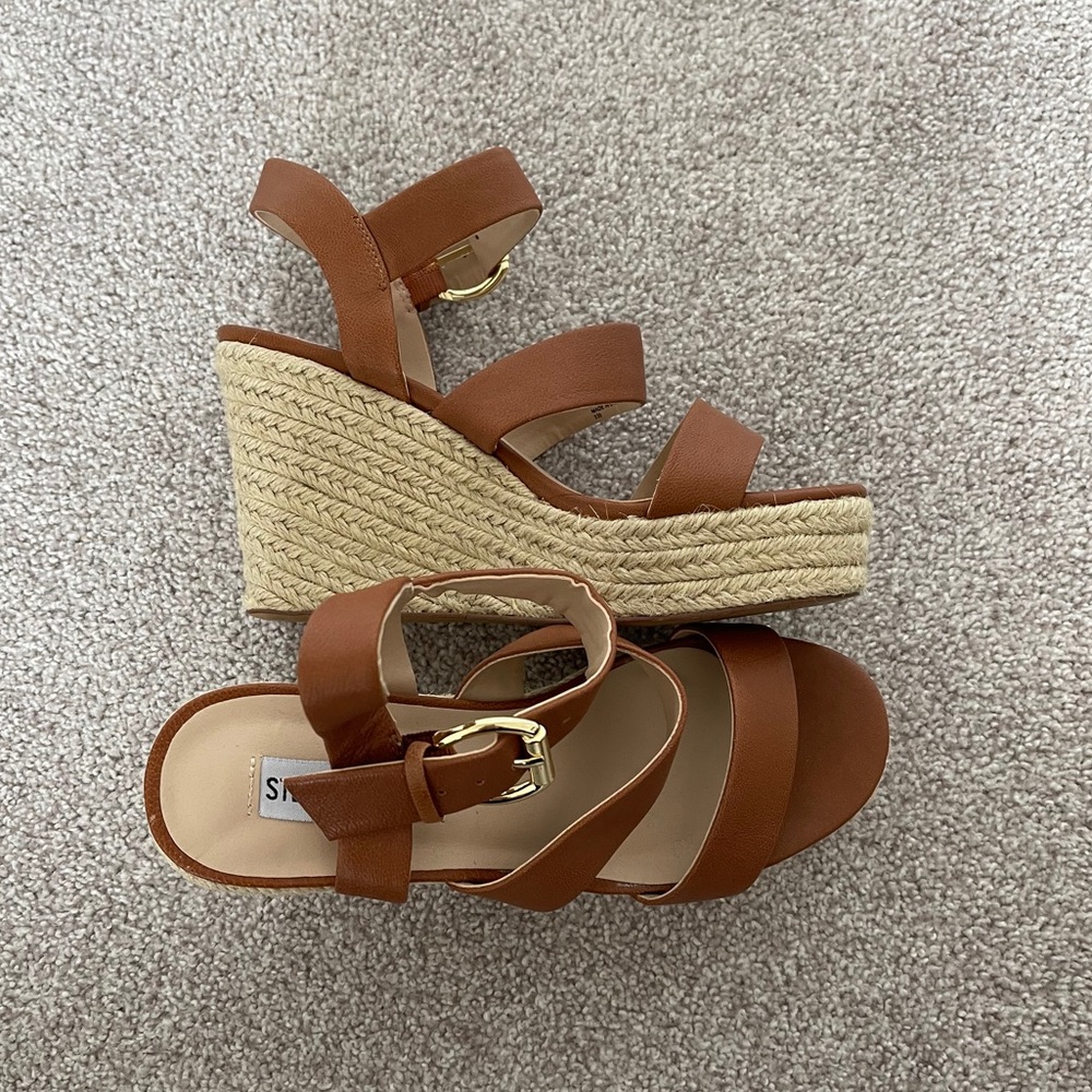 Steve Madden Wedge Espadrille Platform Sandals 6.5